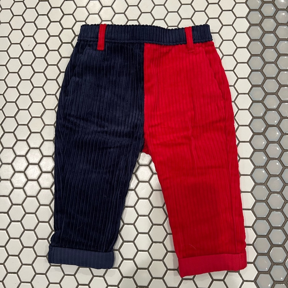 Rowing Blazers for Target Corduroy Pants - blue & red, size 3-6 months